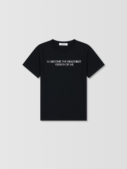 Healthiest Slim Fit Cotton T-shirt _ Black