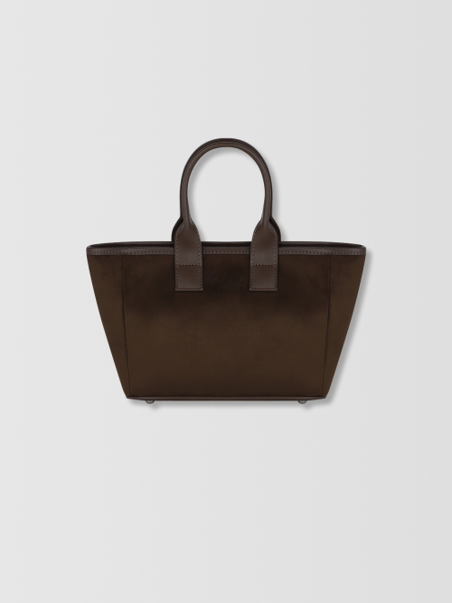 Carnegie Suede Crossbody Bag _ Brown