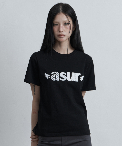 シズニルック AS YOU ARE アズユア 韓国　Tシャツ MUSINSA MUSINSA公式 | AS YOU ARE シグニチャーエンジェルフィットTシャツブラック