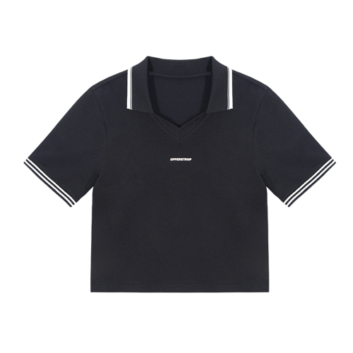 [UWT25016-01] Женская футболка поло UPST GOLF Black