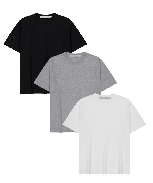 [2PACK] SA REFINED SEMI-CROP TEE