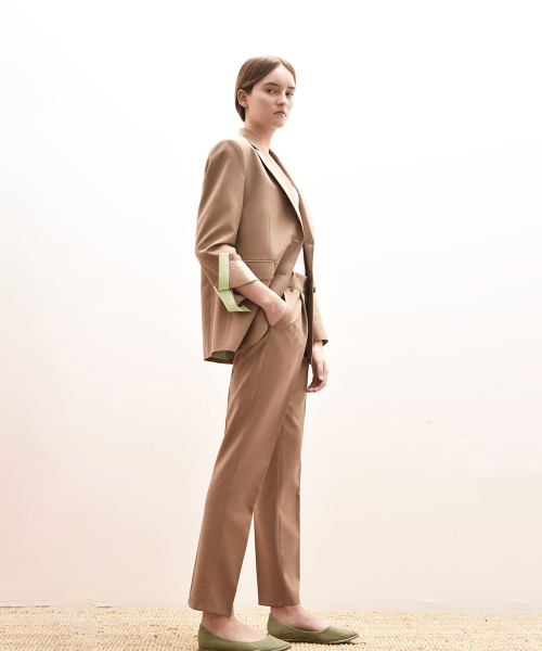 CASIOPEA TUCK PANTS (Beige)