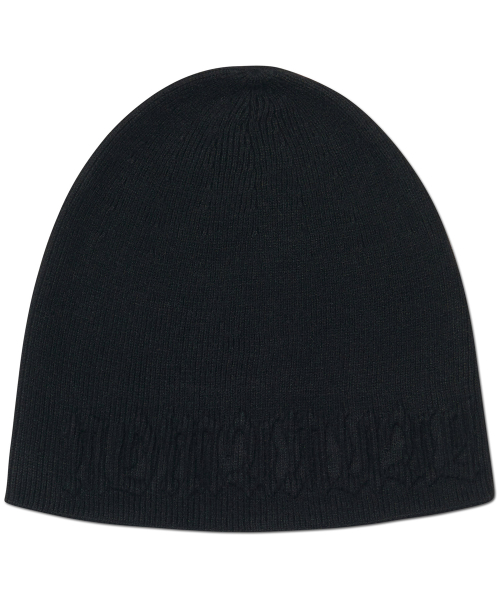 노매뉴얼 NM EMBOSSED BEANIE - BLACK