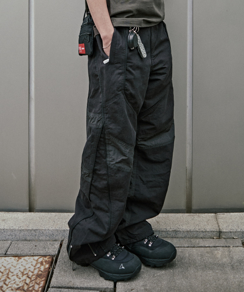 MOTO TRACK PANTS - BLACK