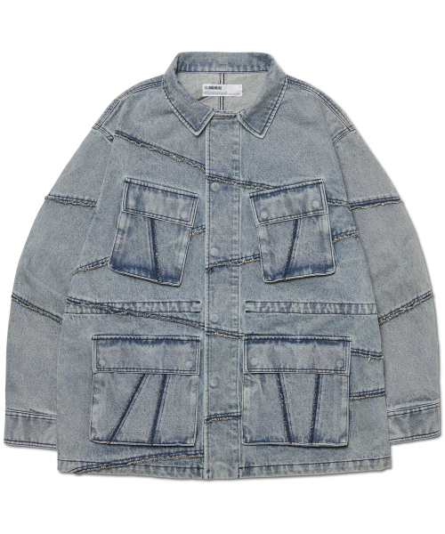 R.C DENIM BDU JACKET - WASHED BLUE