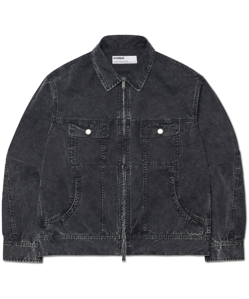 SLASH TRUCKER JACKET - WASHED BLACK