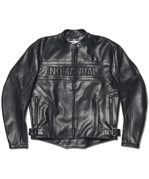 MOTO LEATHER JACKET - BLACK