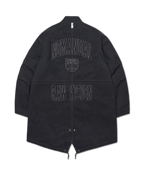 PATCHED EMBLEM PARKA - WASHED BLACK
