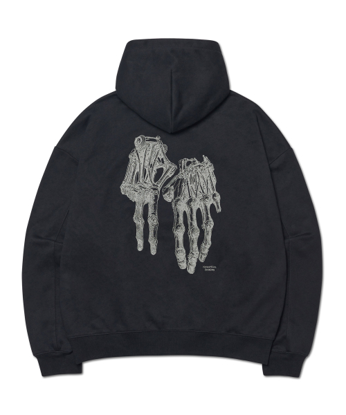 ROBOTIC HAND NM HOODIE - BLACK