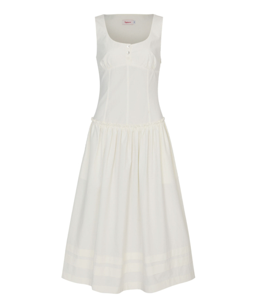 Villa Long Dress (Cream)