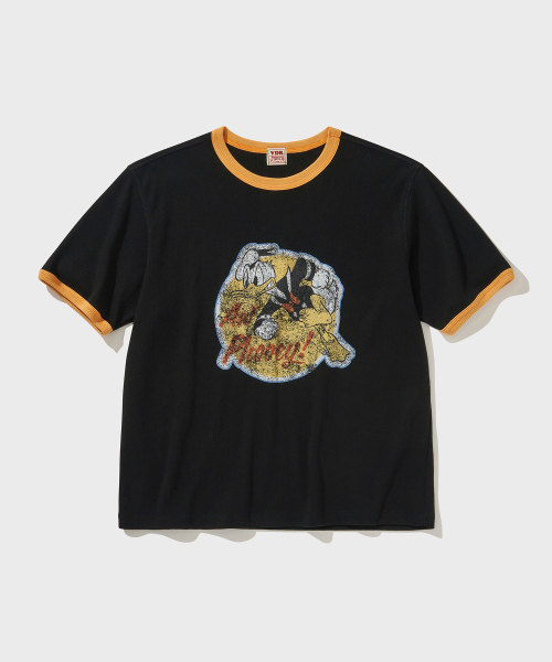 비디알() [디즈니] MARINE DONALD RINGER T-SHIRT [Black] 상품 이미지