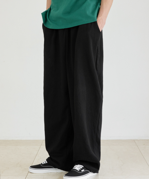 UNISEX BACK POINT JOGGER TRAINING PANTS_BLACK