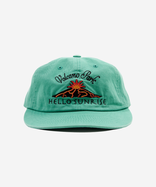 【HELLO SUNRISE】Volcano Logo Relaxed Fit 6P Cap /追跡付 헬로 선라이즈(HELLO SUNRISE) Volcano Logo Relaxed Fit 6P