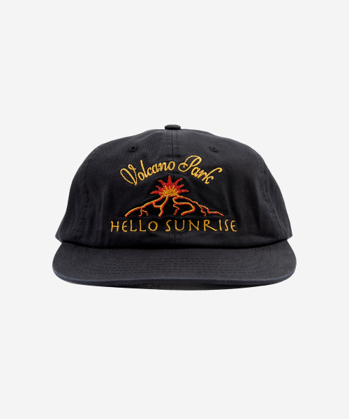 【HELLO SUNRISE】Volcano Logo Relaxed Fit 6P Cap /追跡付 헬로 선라이즈(HELLO SUNRISE) Volcano Logo Relaxed Fit 6P