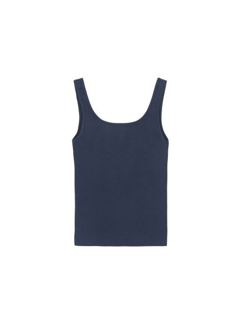 Deep squaer back tank - navy