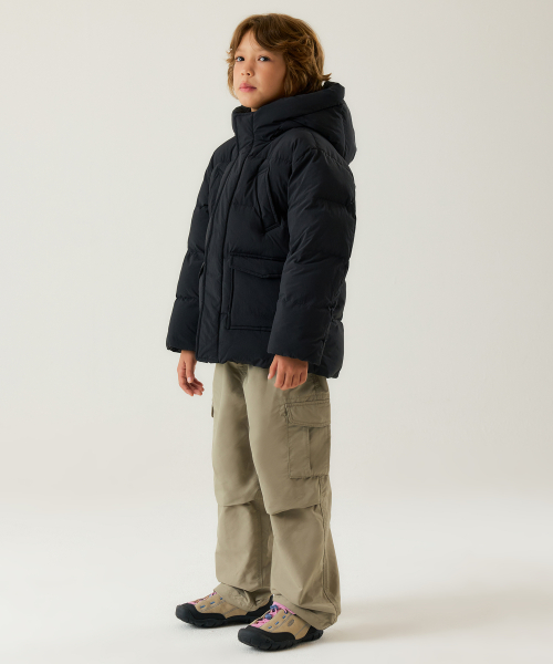 무신사 스탠다드 키즈() 마운틴 패딩 파카 [블랙] 상품 이미지