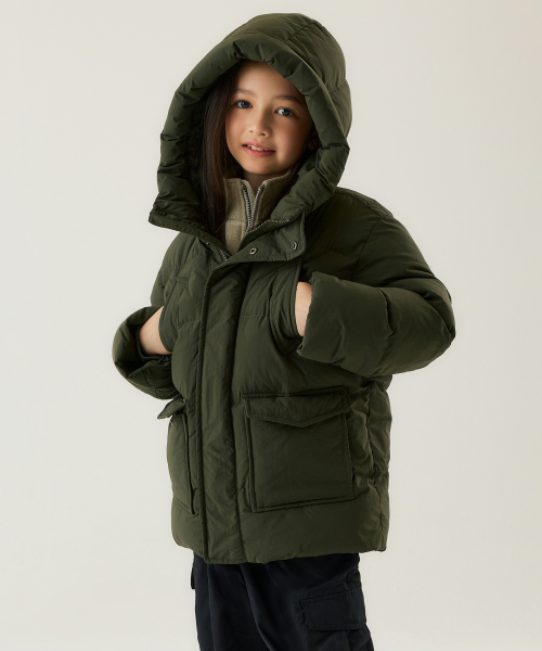 무신사 스탠다드 키즈() 마운틴 패딩 파카 [카키] 상품 이미지