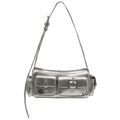 블랙 퍼플() 미니 포트리스 백 Mini Fortress Bag-Black Silver 상품 이미지