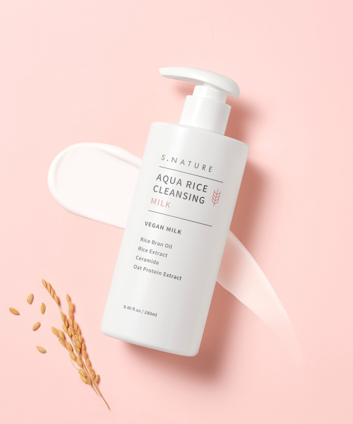 에스네이처() 아쿠아 라이스 클렌징밀크 280ml 상품 이미지