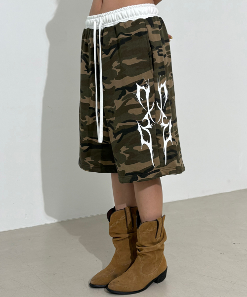 Шорты Obi Thunder Logo Camo/White