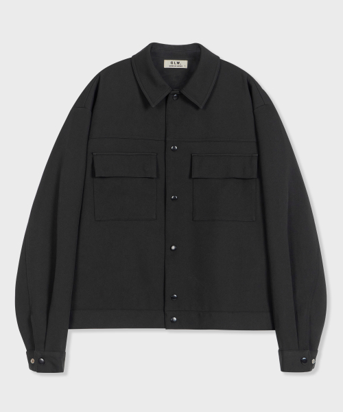 Свободная куртка с карманами Black
