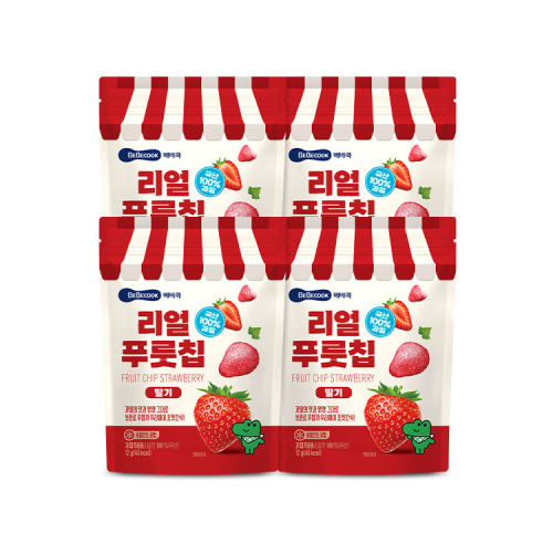 베베쿡() 리얼푸룻칩 딸기 4봉 상품 이미지