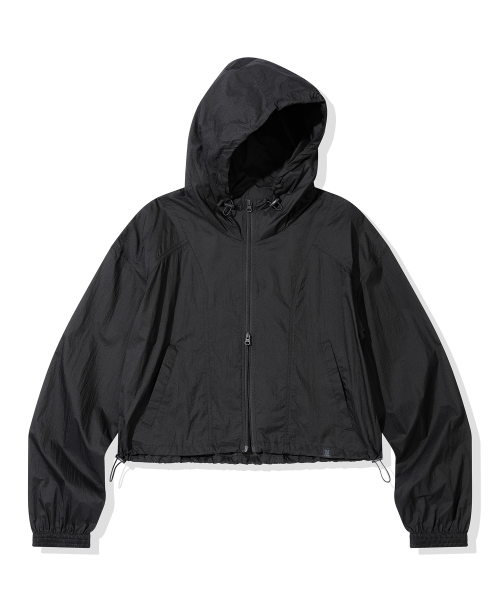 (Womens) Прозрачная ветровка с капюшоном_Charcoal