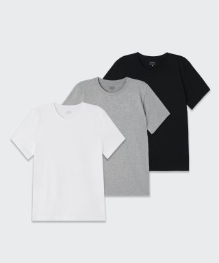 MUSINSA STANDARD MUSINSA STANDARD ベーシック クルーネック Tシャツ 3パック 画像 1