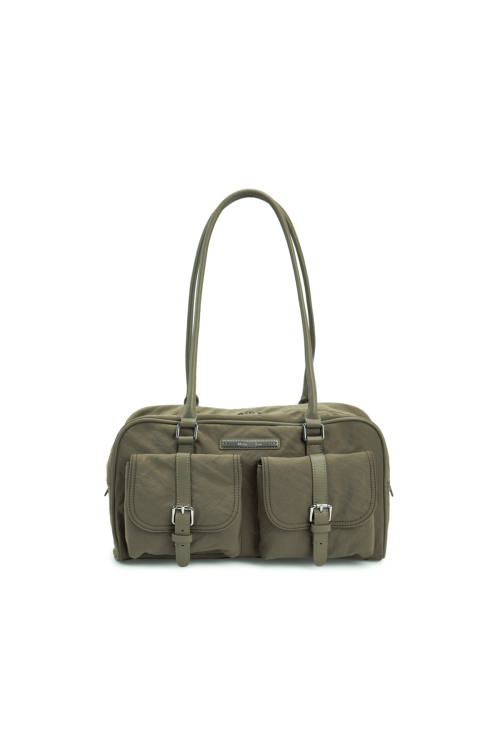 MUSINSA公式 | MATIN KIM DOUBLE POCKET SPORTY TOTE BAG IN BLACK