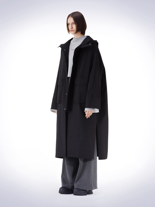 DOLMAN рукав HOODY COAT чёрный