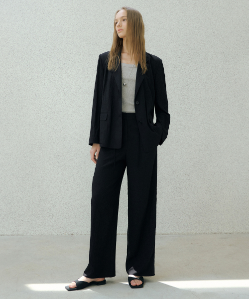 AIRY SOFT ANORAK BANDING PANTS_2COLOR