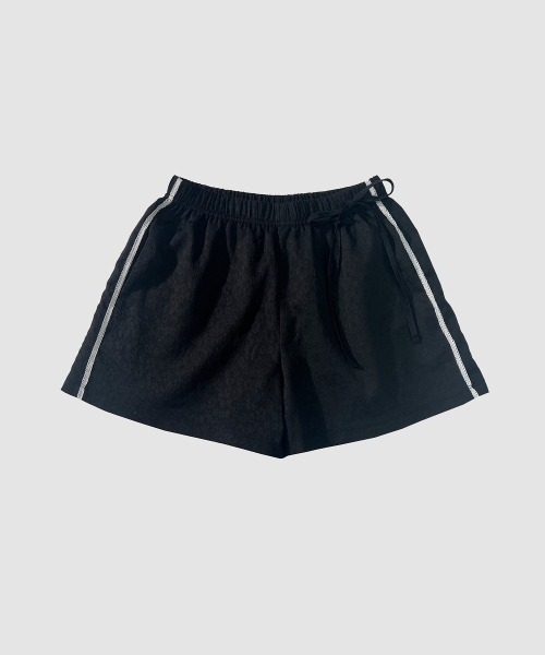 ERIN FLOWER SHORTS - чёрный