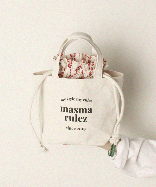 韓国【masmarulez】 Canvas tote bag 選べるインナーポーチ付き 韓国【masmarulez】 Canvas tote bag 選べるインナーポーチ付き