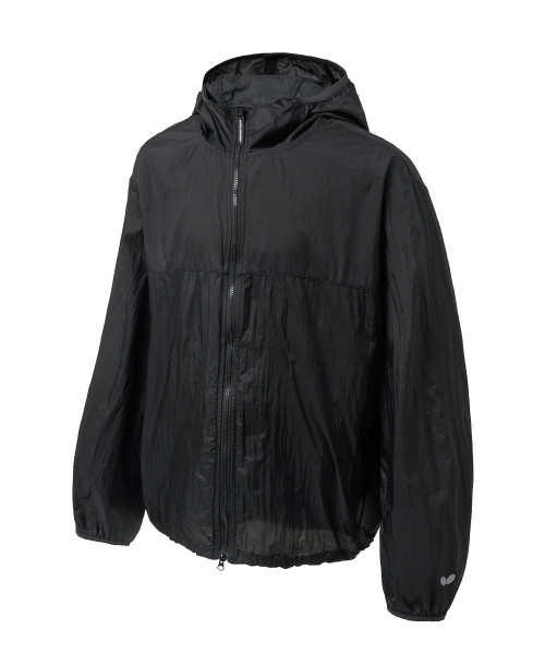 버터플라이 스포츠웨어() 스트링 후드 바람막이 블랙 상품 이미지