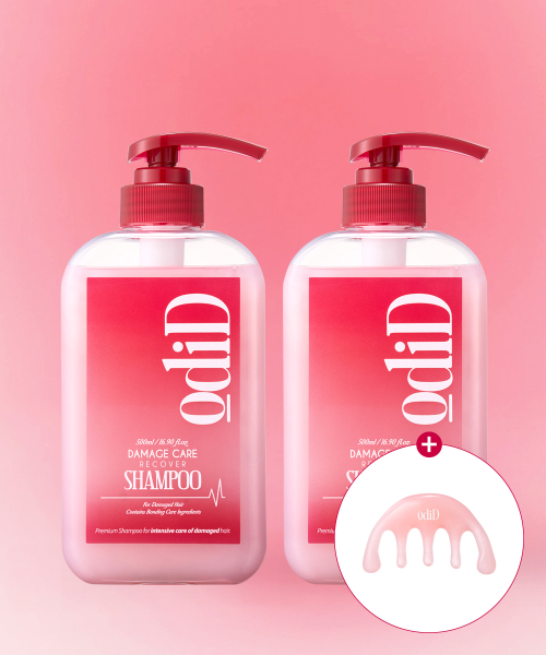 [2개][증정]오디드 데미지 케어 리커버 샴푸 500ml+500ml+두피괄사