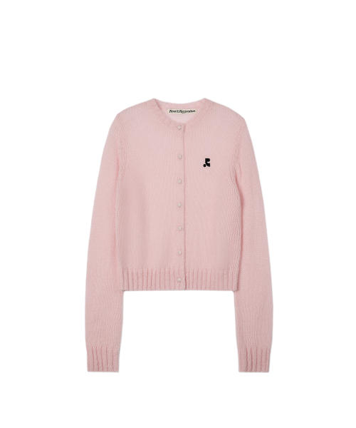 BUTTON HOLE трикотаж CARDIGAN - розовый