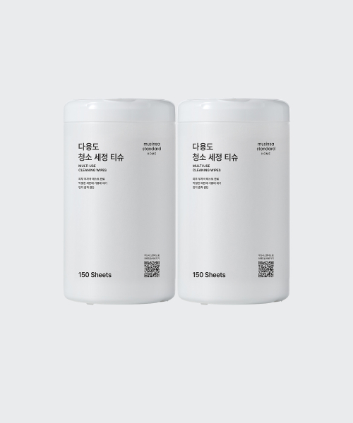 다용도 청소 세정 티슈 150매 2팩
