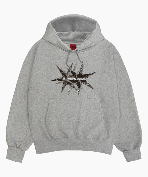 Throwing Star Худи, Melange Grey