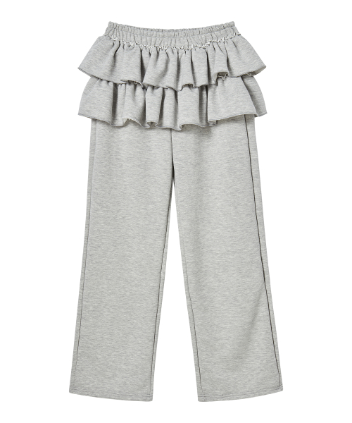 Frill юбка Decorated Sweat брюки M/Gray