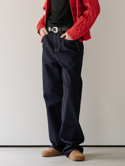 KAIHARA japan fabric denim брюки - indigo