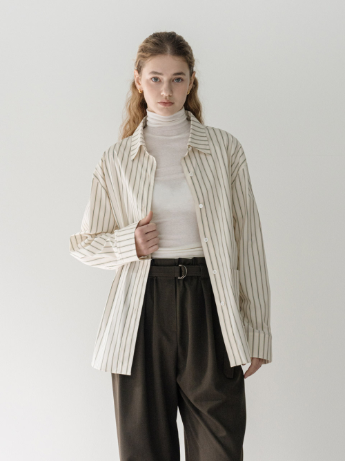 Striped overfit рубашка - stripe