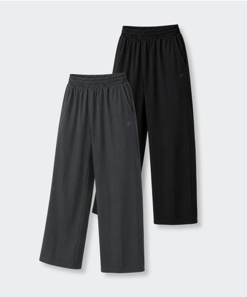 [2PACK] 에어스트레치 와이드 팬츠 2COLOR