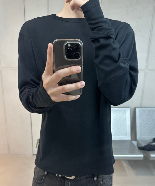 Loop Overlayer Long sleeve (Black)