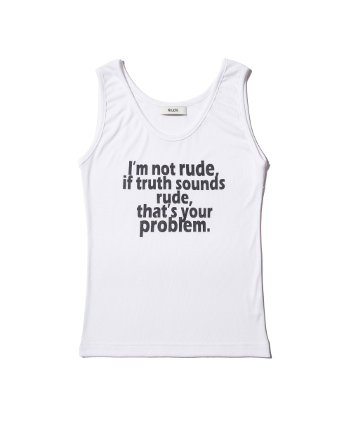 RUDE Sleeveless (WHITE) WOMENS
