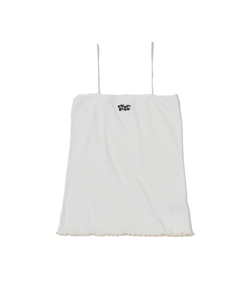 [GIZA COTTON FABRIC] Кроп-топ с логотипом_White