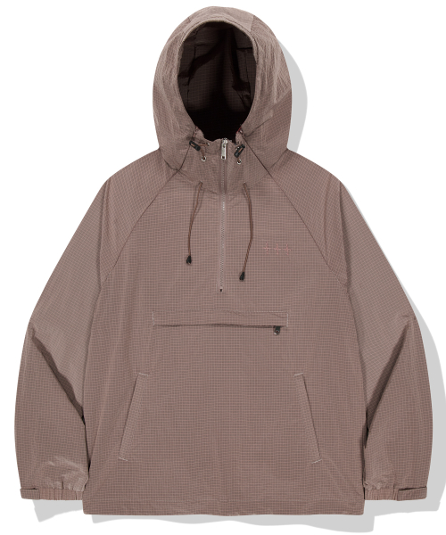 444 Logo Highneck Utility Anorak - розовый