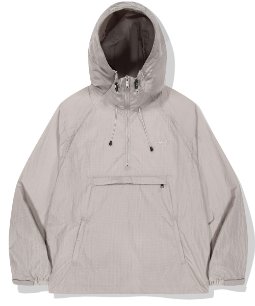 444 Logo Highneck Utility Anorak - бежевый