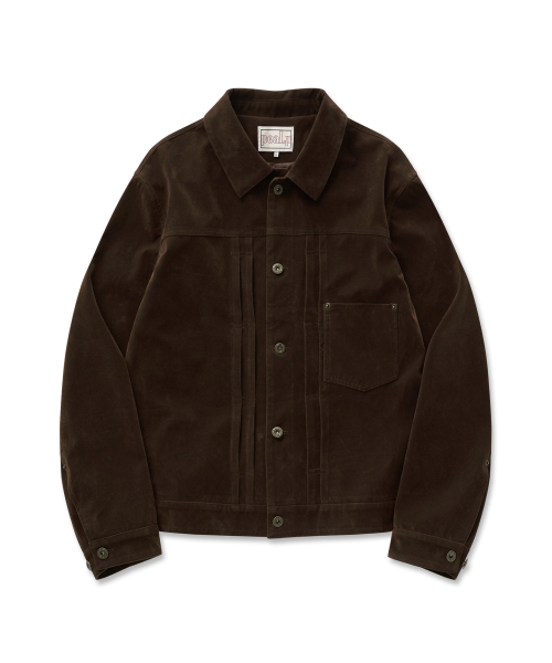 Suede Trucker куртка 10(Brown)