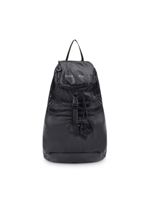 【♡】MatinKim BACK PACK IN BLACK BUCKLE DETAIL BACK PACK IN BLACK – Matin Kim