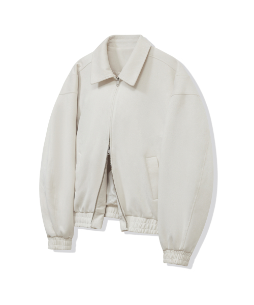 Замшевая куртка-блузон 87-STAN236 Standard Hunting Ivory